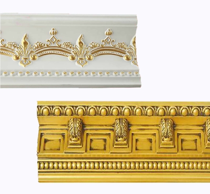 As cornijas decorativas tornam produtos moldados poliuretano