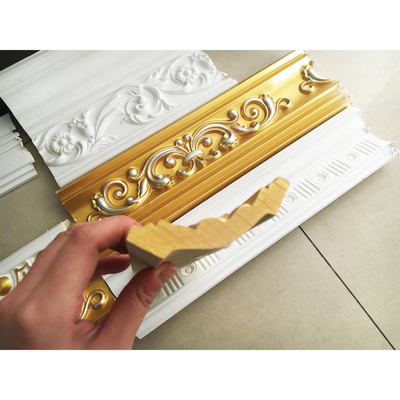 Produtos moldados poliuretano da cornija 2.4m da decoração do plutônio